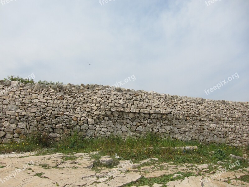 Wall Sassi Sky Stones Old