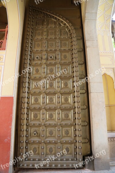 Door Rajasthan Jaipur India Palace