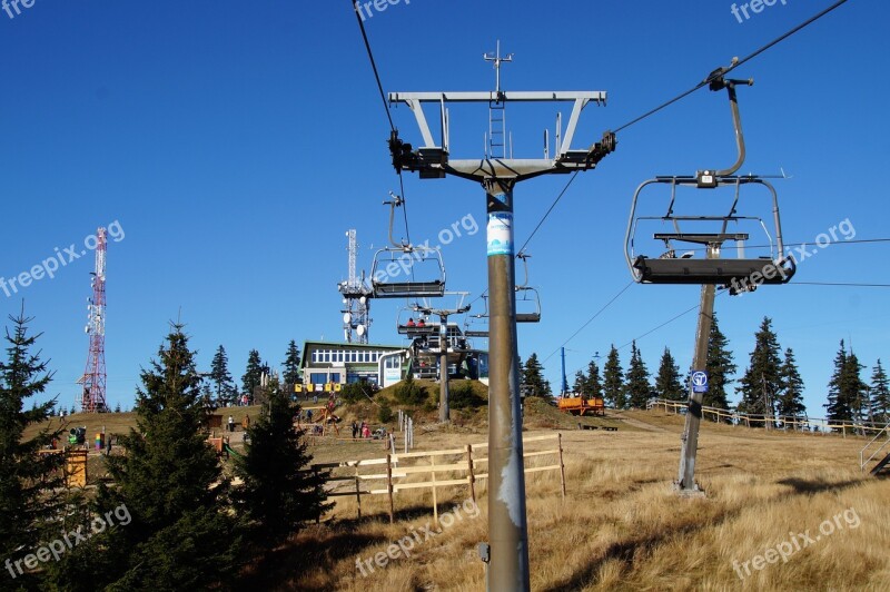 Cableway Seater Top Medvědín The Giant Mountains