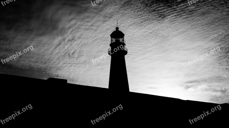 Lighthouse Backlight Mar Del Plata Buenos Aires Argentina Nature