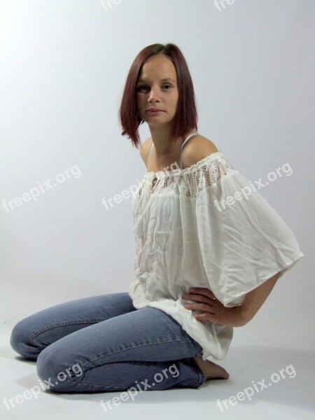 Woman Studio Model Model Woman Attractive