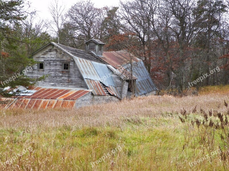 Barn Rustic Fall Barn Wood Old