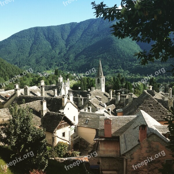 Country Mountain Landscape Trees Piemonte