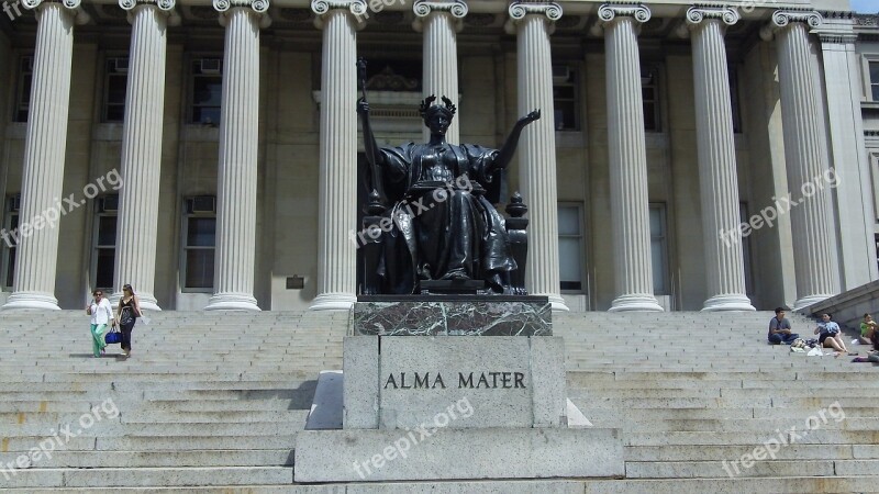 Columbia University Statue New York Campus College