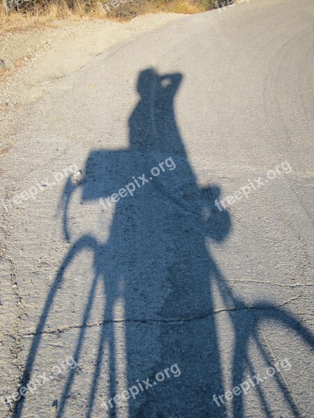 Bicycle Shadow Projection Free Photos