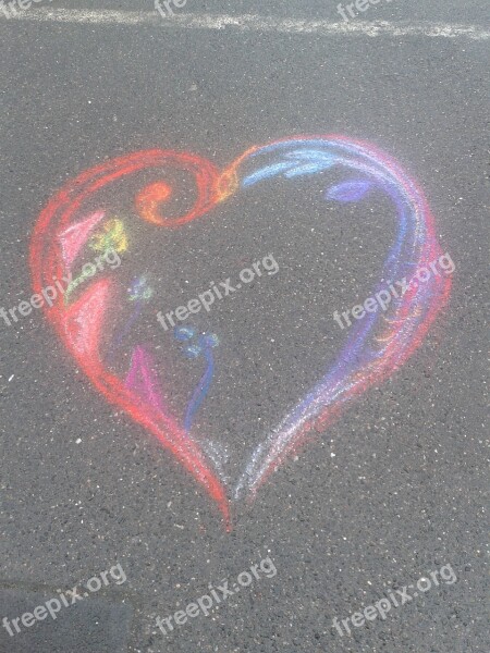 Heart Creativity Drawing Free Photos