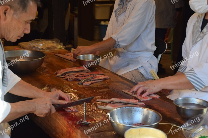 Eel Preparation Food Cuisine Japanese Free Photos