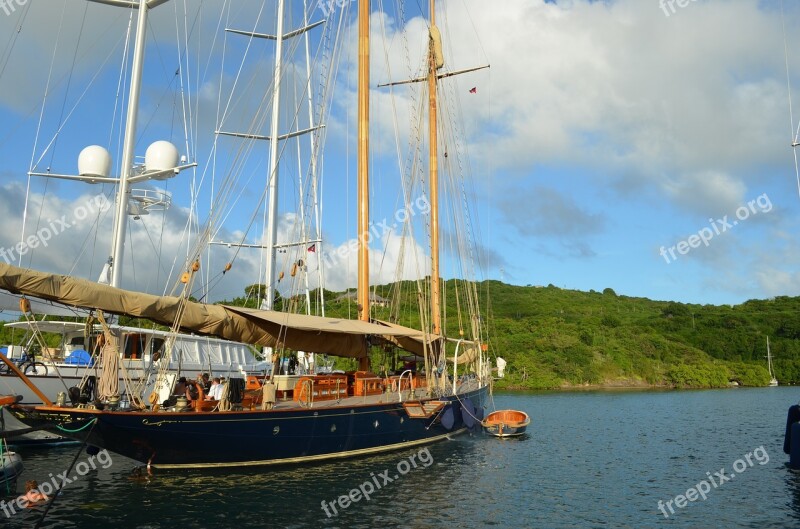 Antigua Island Boating Water Ship