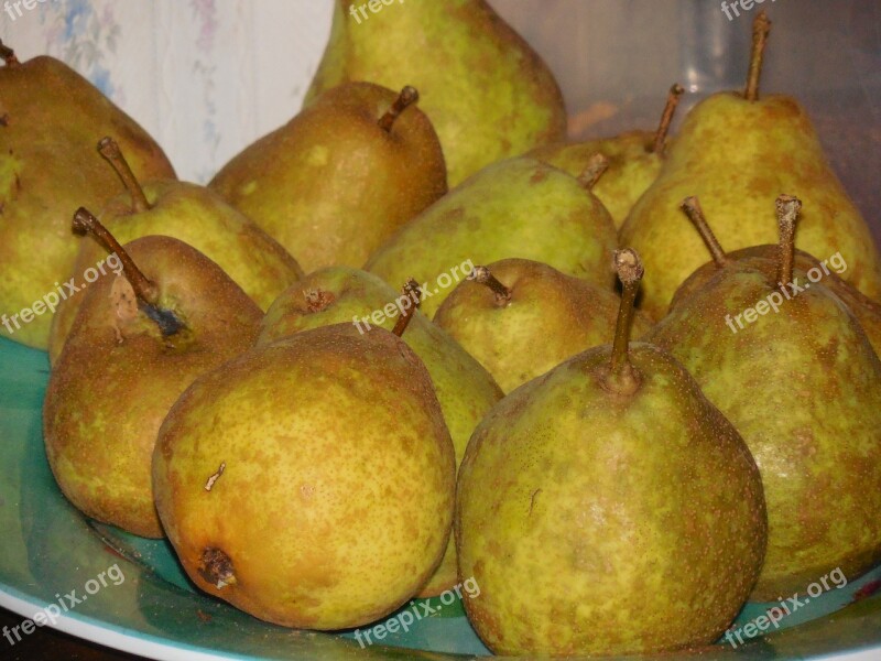 Pears Fruit Food Organic Healthy