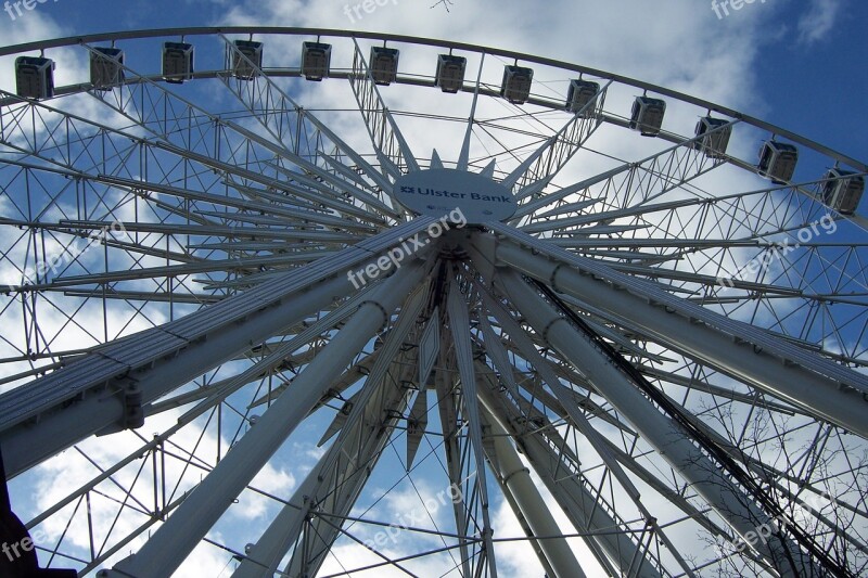 Ferris Wheel Ireland Circle Geometry Free Photos