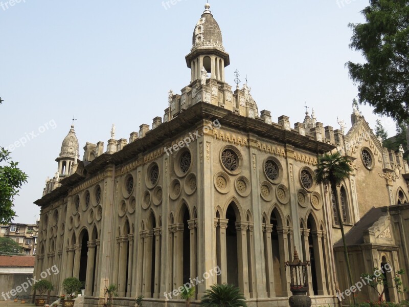 Continental Church Building Wuhan Free Photos