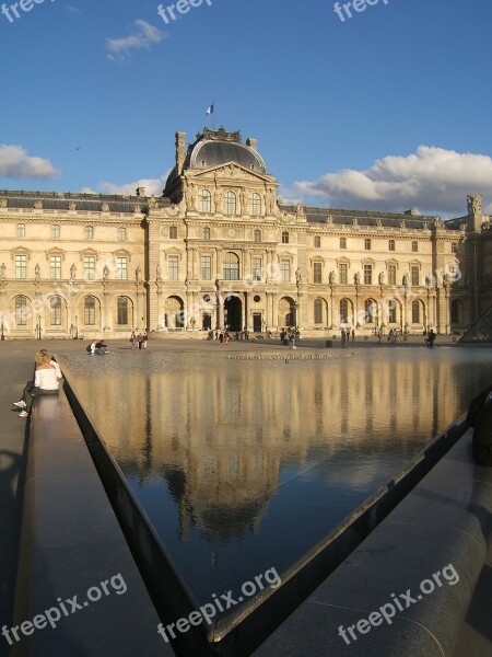 Paris Louvre Building Landmark Historic