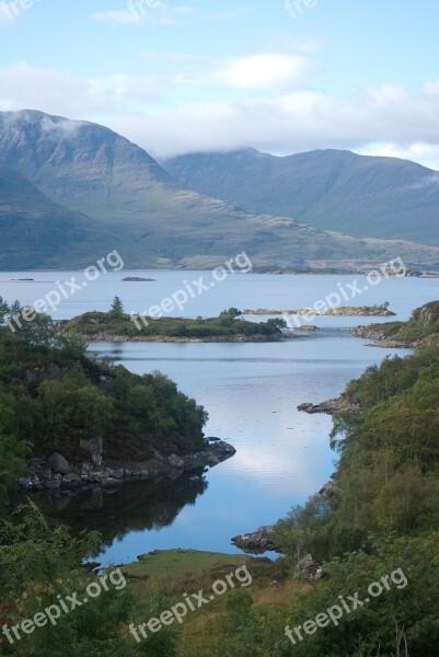 Plockton Scotland Loch Scenic Mountain