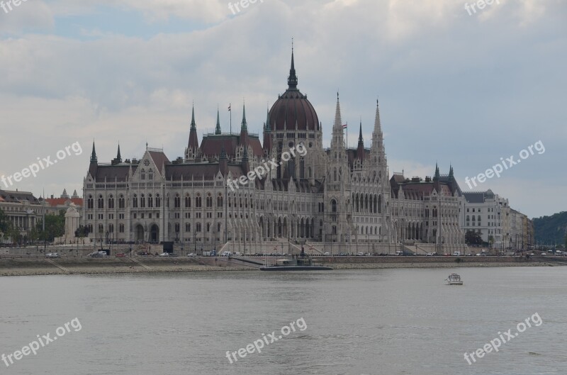 Parliament Building Hungary Budapest Landmark House Of The Country