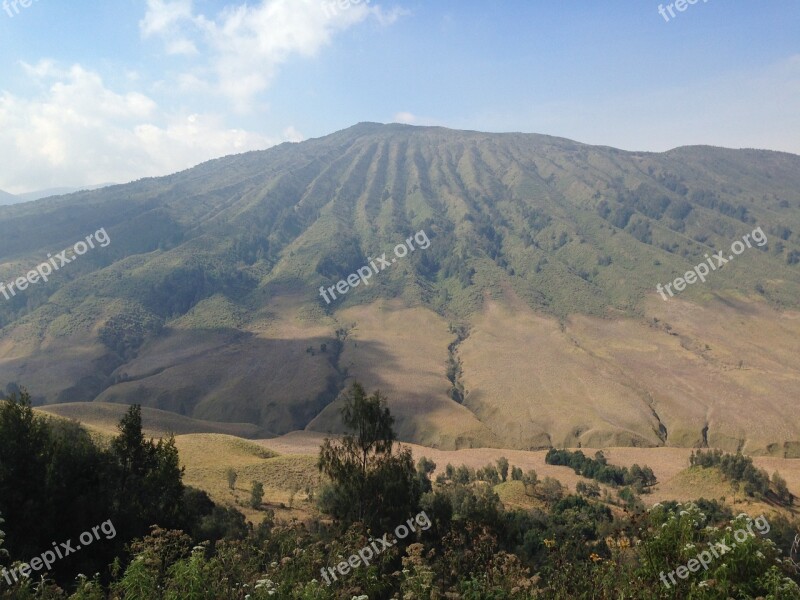 Indonesia Landscape Nature Hills Free Photos