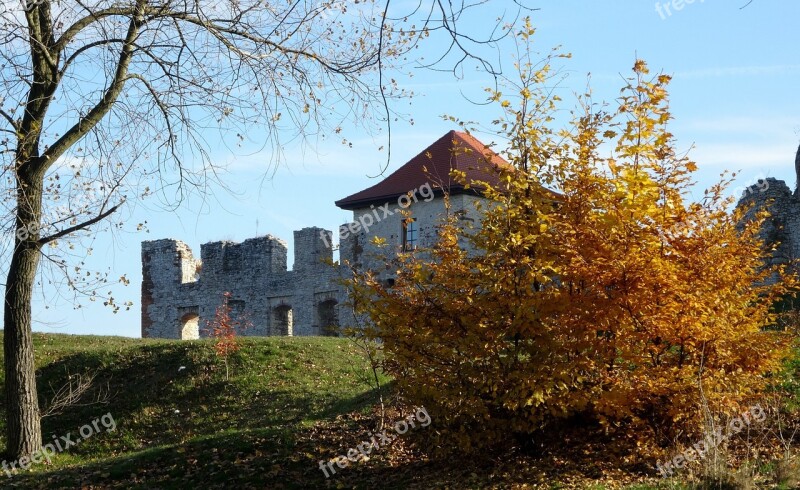 Rabsztyn Poland Castle Monument The Ruins Of The