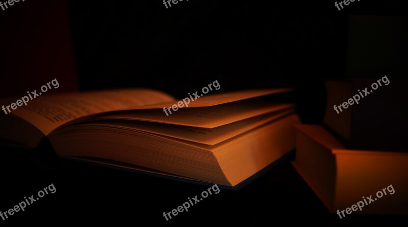 Dark Gloomy Books Pages Paper