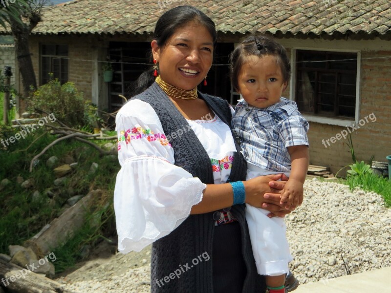 Ecuador Riobamba Ethnic Costume Peasant