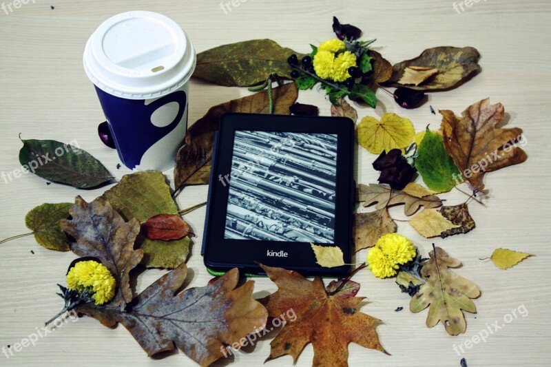 Kindle Pepper White Reading Coffee Technology