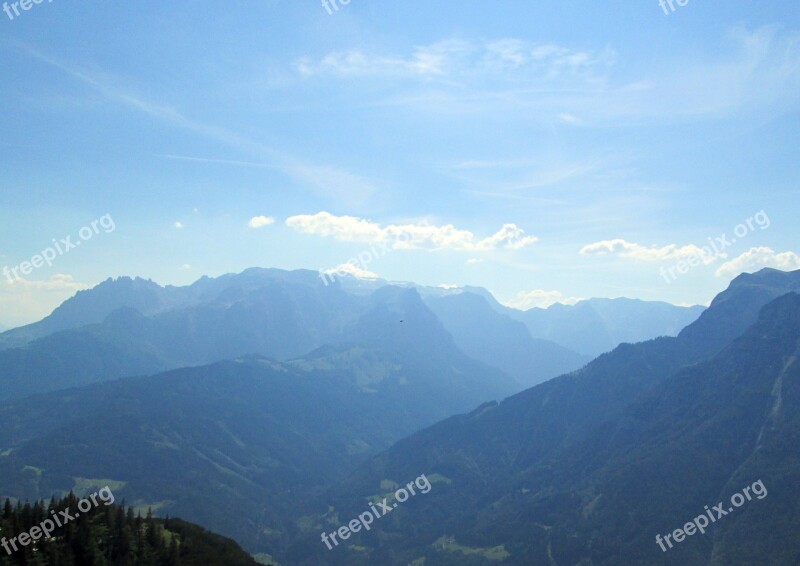 Austria Outlook Throw Mountains Landscape