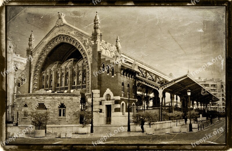 Valencia Columbus Market Architecture Buildings Spain