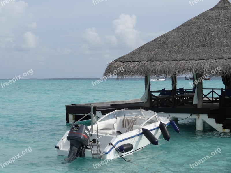 Maldives Beach Sentiment Seaside Villa Ship