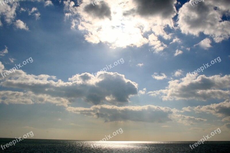 Clouds Sea Beach Water Landscape