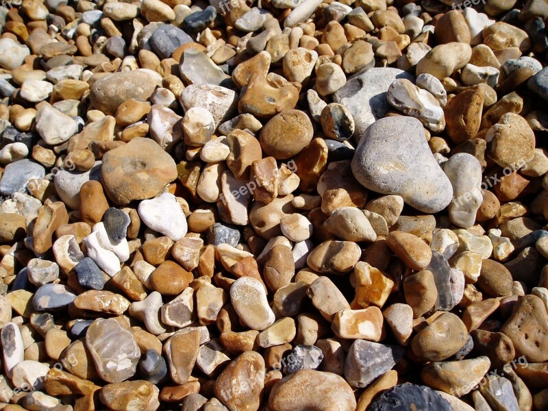 Pebbles Beach Nature Stone Landscape