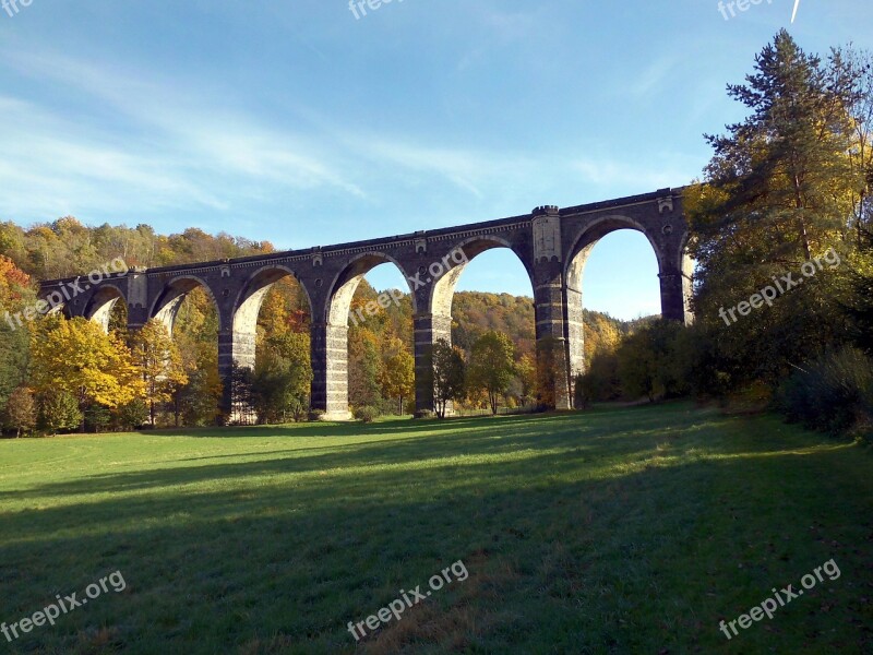 Bridge Stone Arch Bridge Railway Bridge Abandoned Architecture