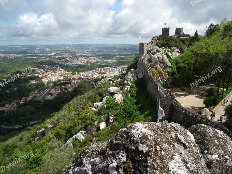 Portugal Castle Architecture Old Travel