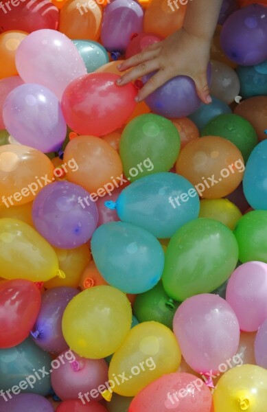 Depth Charges Balloons Wet Colorful Fun