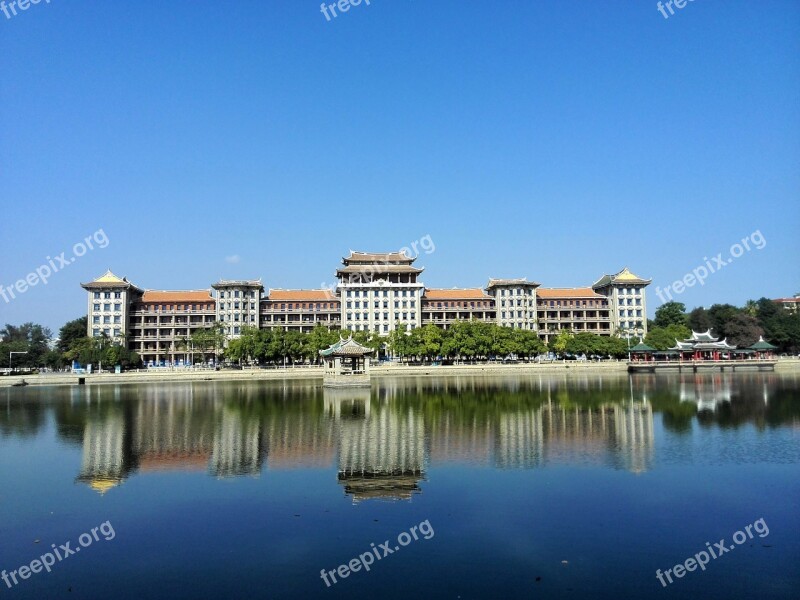 Reflection In The Water Fujian Xiamen Housing Design Calm Lake European Design