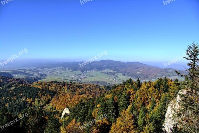 Mountains Pieniny Landscape Poland Tree