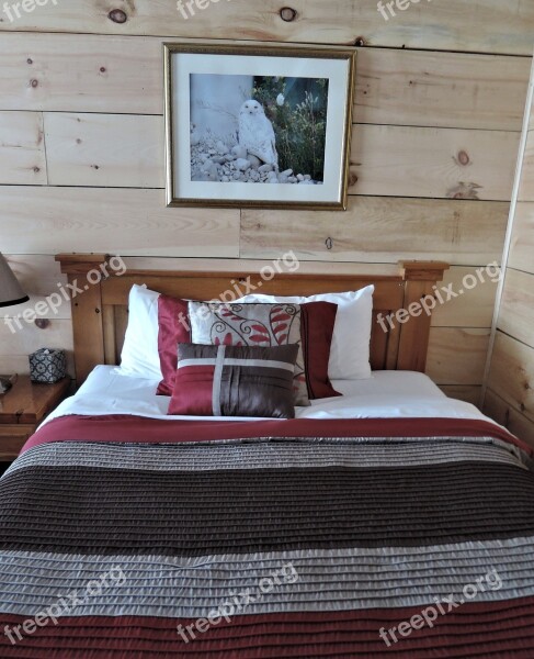 Wood Cabin Wooden Furniture Bed Interior Design Colorful