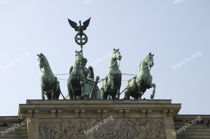 Brandenburg Gate Berlin Architecture Building Sun