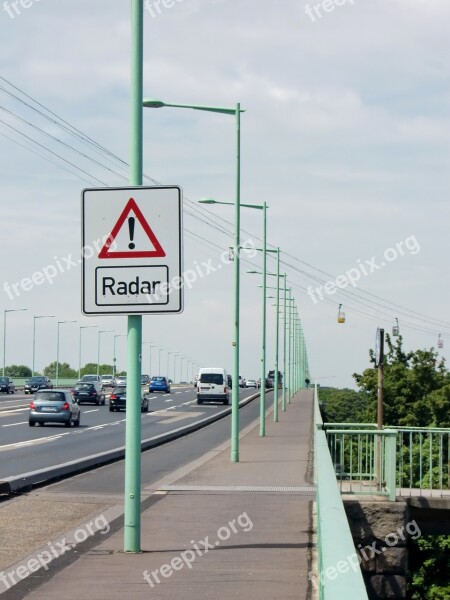 Radar Speed Trap Speed Control Geschwidigkeitsmessung Road