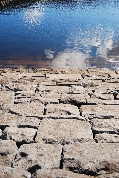 Water Reflection Stone Ripples Liquid