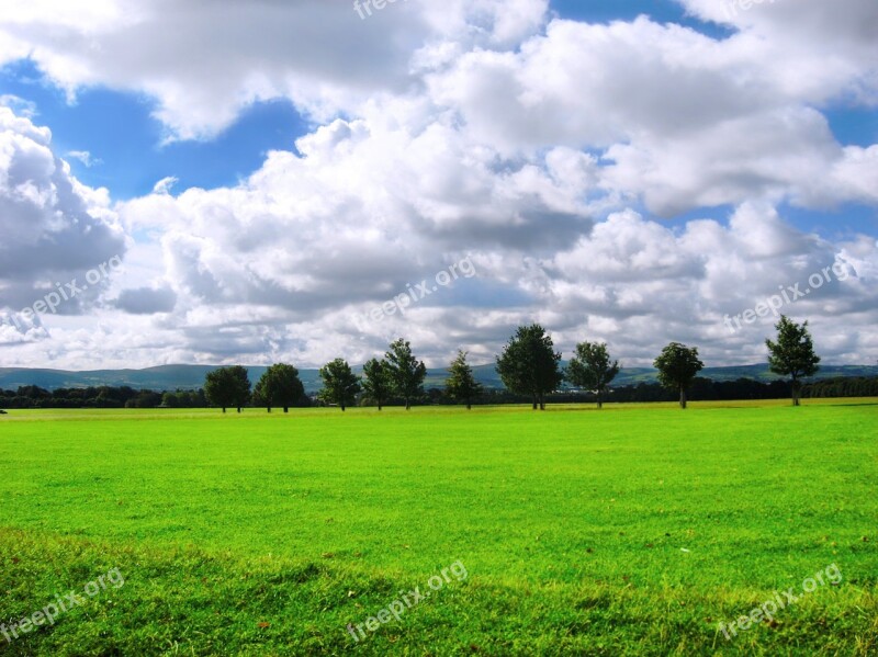 Ireland Prato Landscape Green Sky