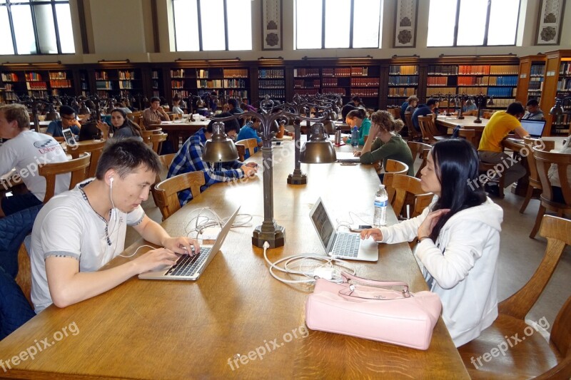 Library Hall Interior University Cal