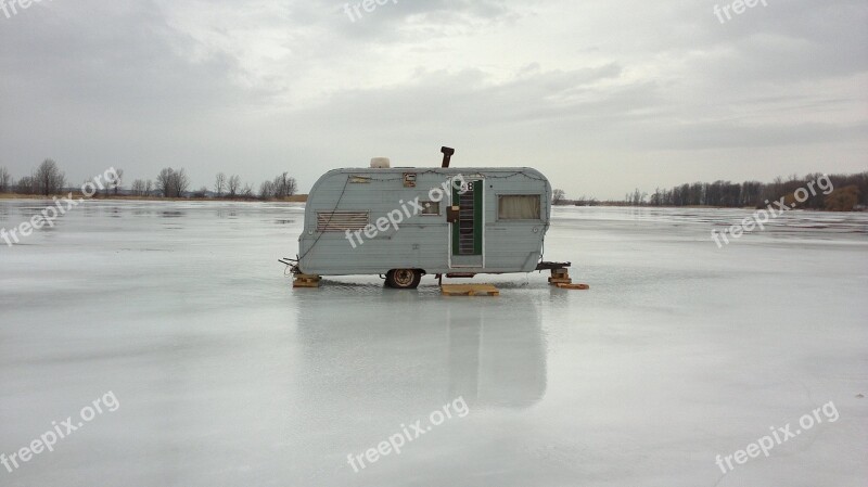 Ice Fishing Ice Fishing Hut Ice Fishing Snow