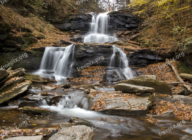 Waterfall Cascade Water Stream Fall