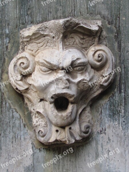 Angry Stone Gargoyle Architecture Building