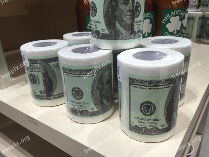 Toilet Paper Money Funny Free Photos