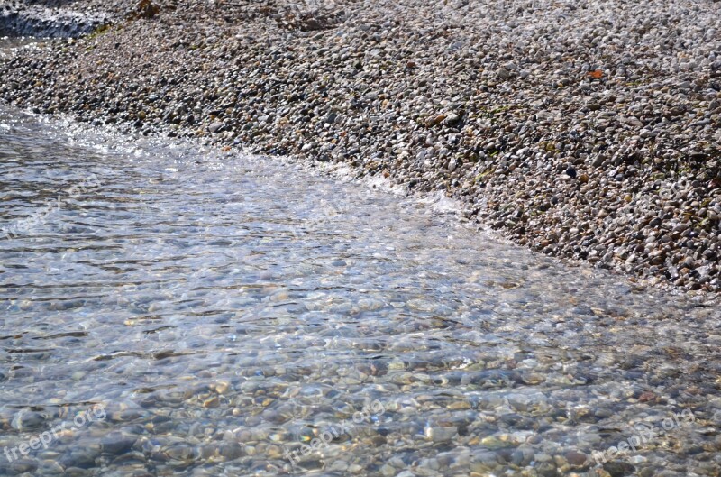 Stones Beach Water Bathing Beach Croatia