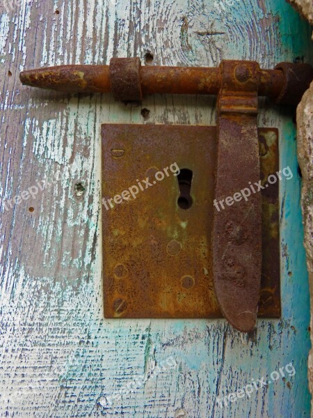 Bolt Door Old Vintage Wood