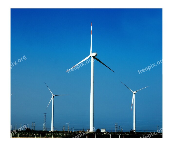 Blue Sky Windmill White Zhangpu Liu Ao