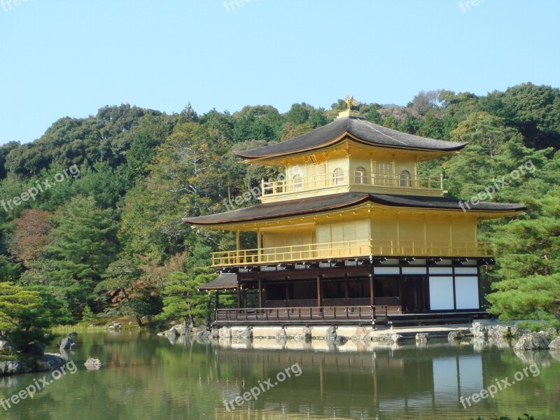 Golden Pavilion Temple World Heritage Japan Free Photos