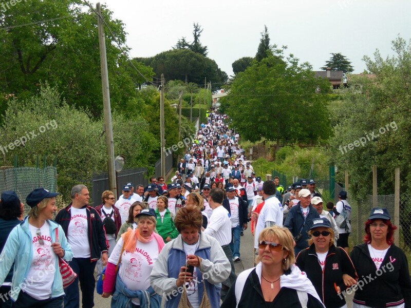 People Geathering Croud Outdoors San Cesareo