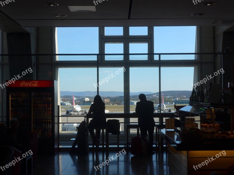 Travel Airport Wait Window Bar