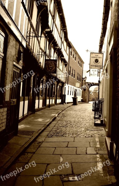 City Shrewsbury Shropshire England Old